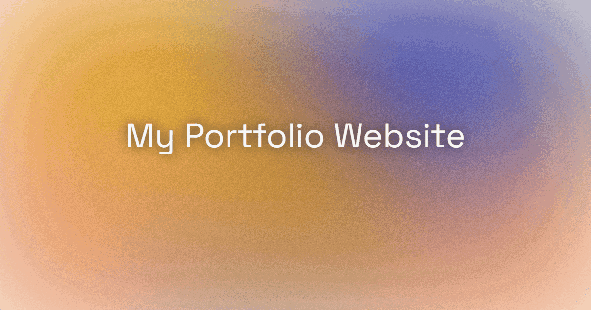 Building This Portfolio With Next.js 15